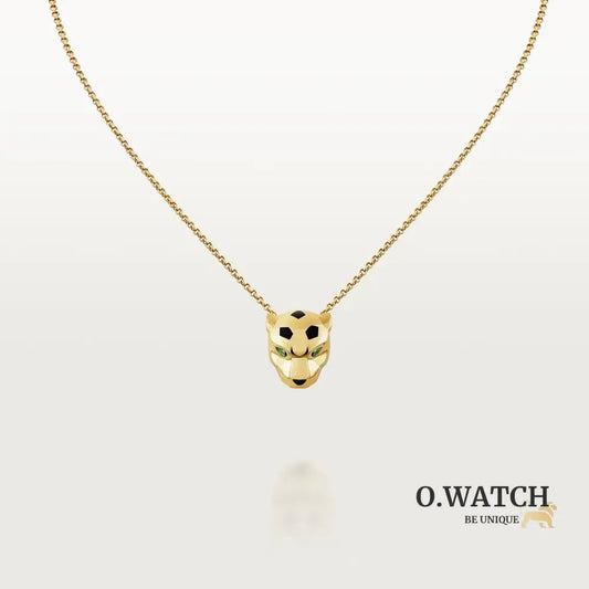 COLLIER CARTIER PANTHERE HEAD AVEC STRASS GOLD
