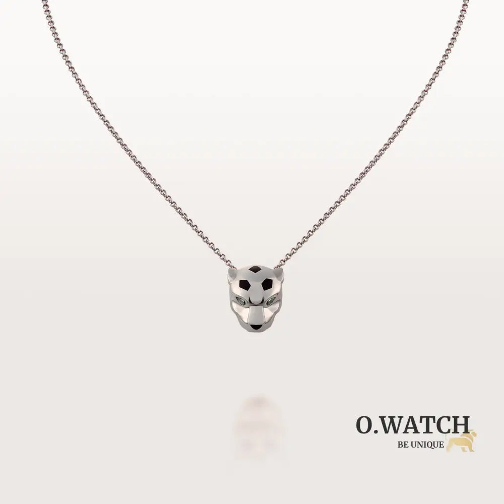 COLLIER CARTIER PANTHERE HEAD WHITE GOLD