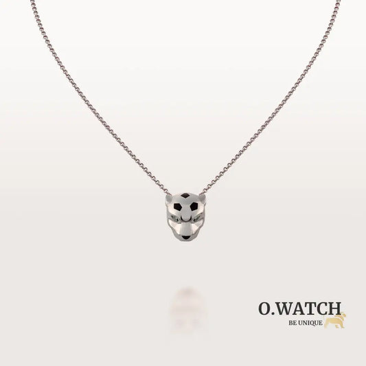 COLLIER CARTIER PANTHERE HEAD WHITE GOLD