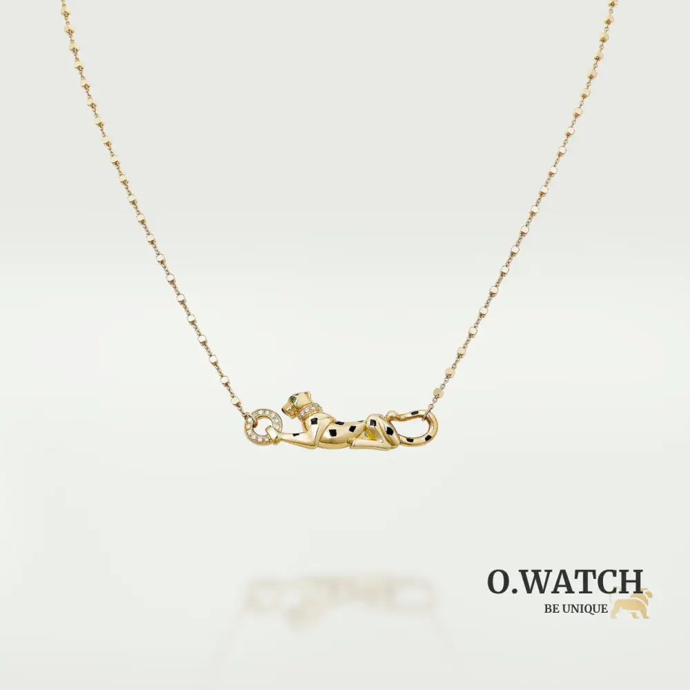 COLLIER CARTIER PANTHERE PENDENTIF AVEC STRASS-GOLD