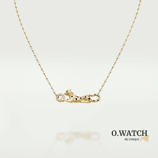 COLLIER CARTIER PANTHERE PENDENTIF AVEC STRASS GOLD