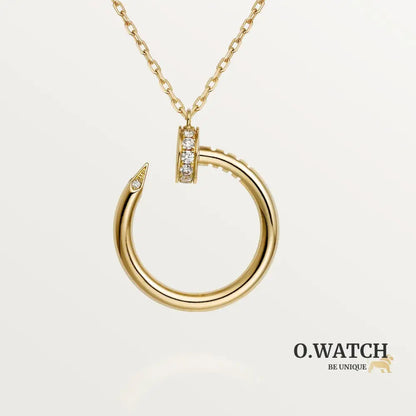 COLLIER CARTIER PENDENTIF JUST UN CLOU DIAMANTS ROSE GOLD