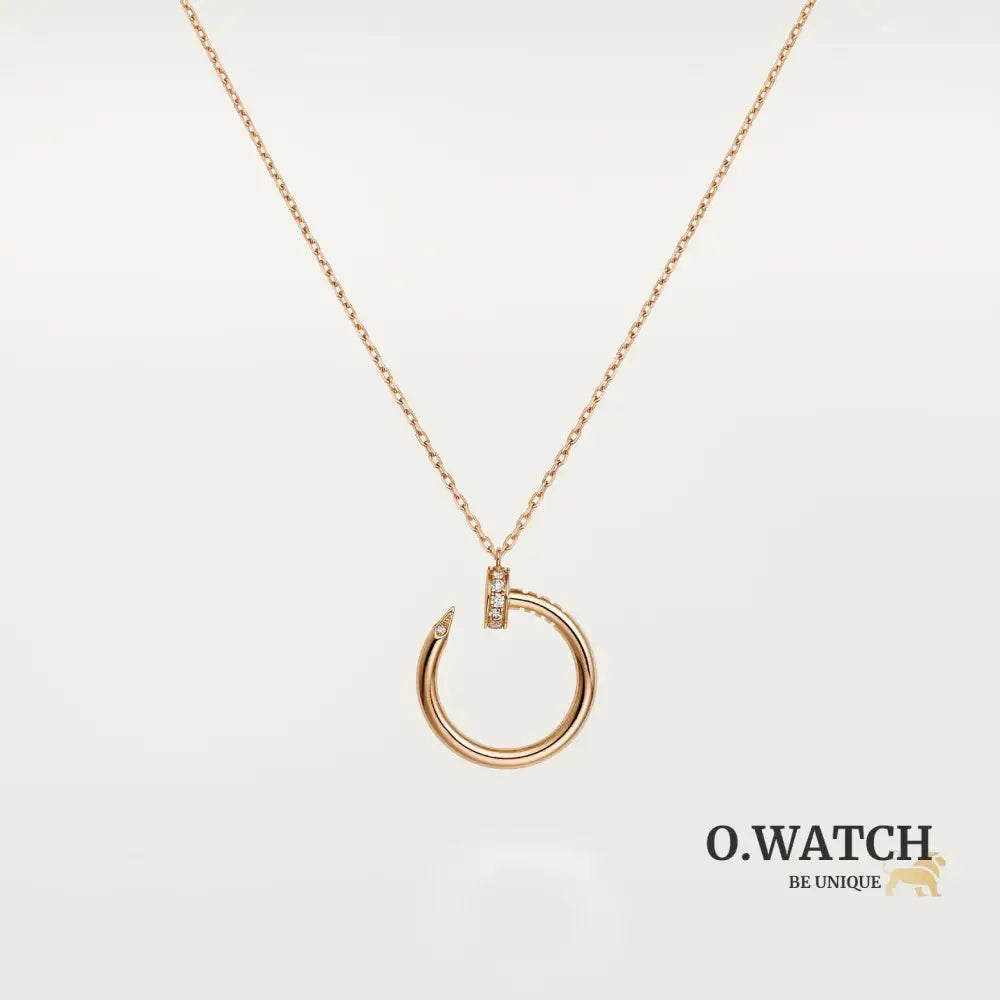 COLLIER CARTIER PENDENTIF JUST UN CLOU DIAMANTS ROSE GOLD