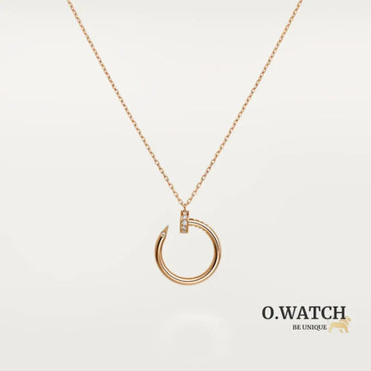 COLLIER CARTIER PENDENTIF JUST UN CLOU DIAMANTS ROSE GOLD