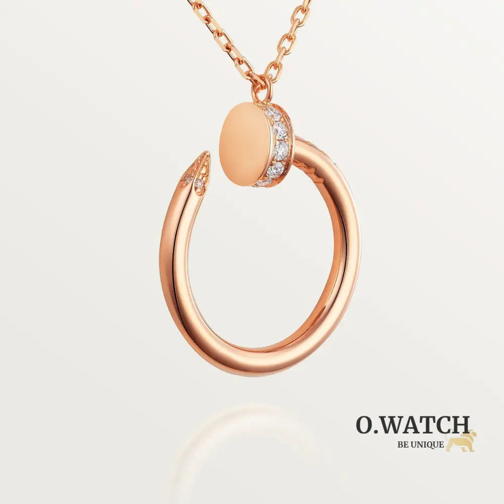 COLLIER CARTIER PENDENTIF JUST UN CLOU DIAMANTS ROSE GOLD