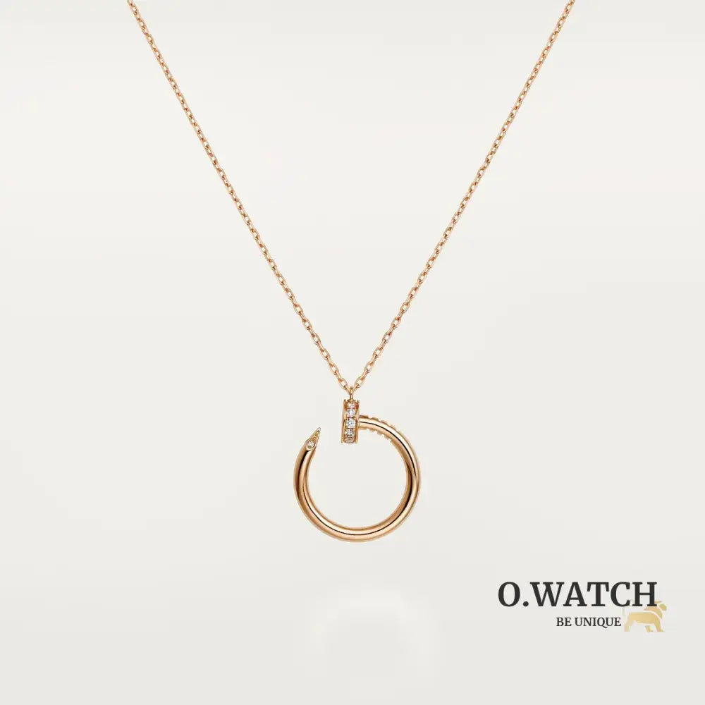 COLLIER CARTIER PENDENTIF JUST UN CLOU DIAMANTS ROSE GOLD