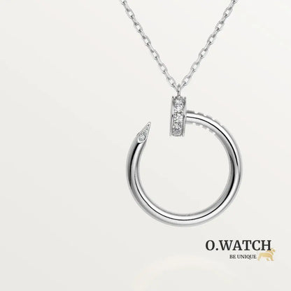 COLLIER CARTIER PENDENTIF JUST UN CLOU DIAMANTS WHITE GOLD