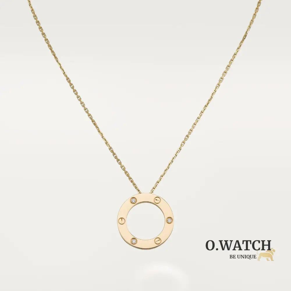 COLLIER CARTIER PENDENTIF LOVE 3 DIAMONDS GOLD