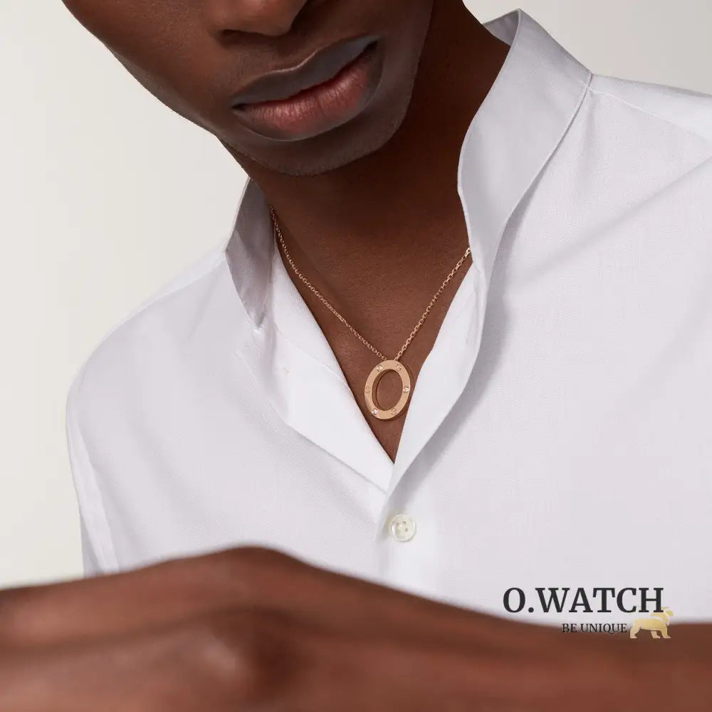 COLLIER CARTIER PENDENTIF LOVE 3 DIAMONDS ROSE GOLD