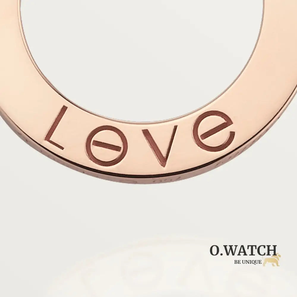 COLLIER CARTIER PENDENTIF LOVE 3 DIAMONDS ROSE GOLD