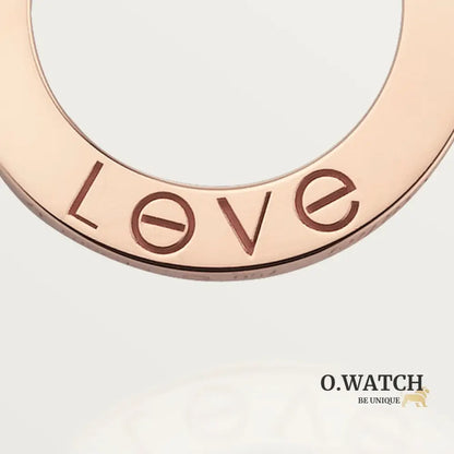 COLLIER CARTIER PENDENTIF LOVE 3 DIAMONDS ROSE GOLD