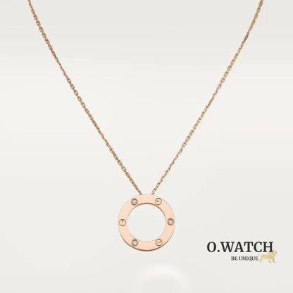 COLLIER CARTIER PENDENTIF LOVE 3 DIAMONDS ROSE GOLD