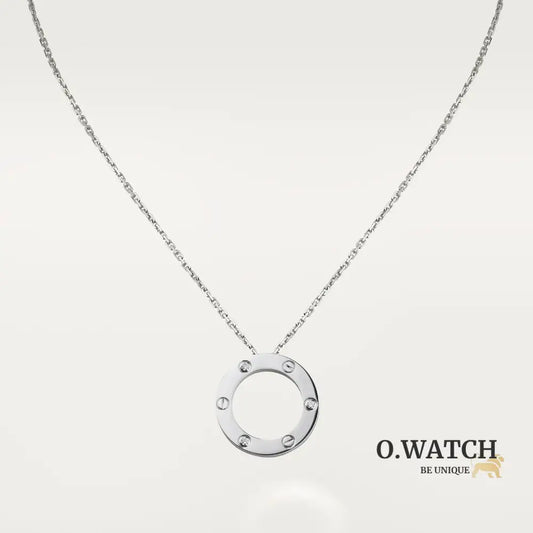 COLLIER CARTIER PENDENTIF LOVE 3 DIAMONDS WHITE GOLD