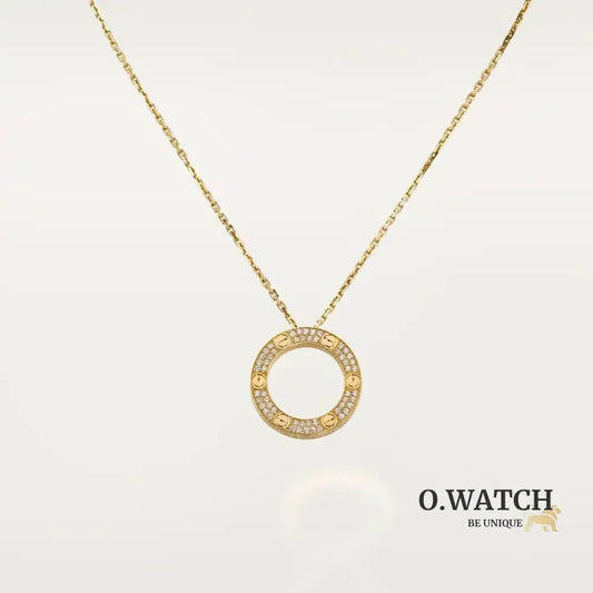 COLLIER CARTIER PENDENTIF LOVE PAVÉ GOLD