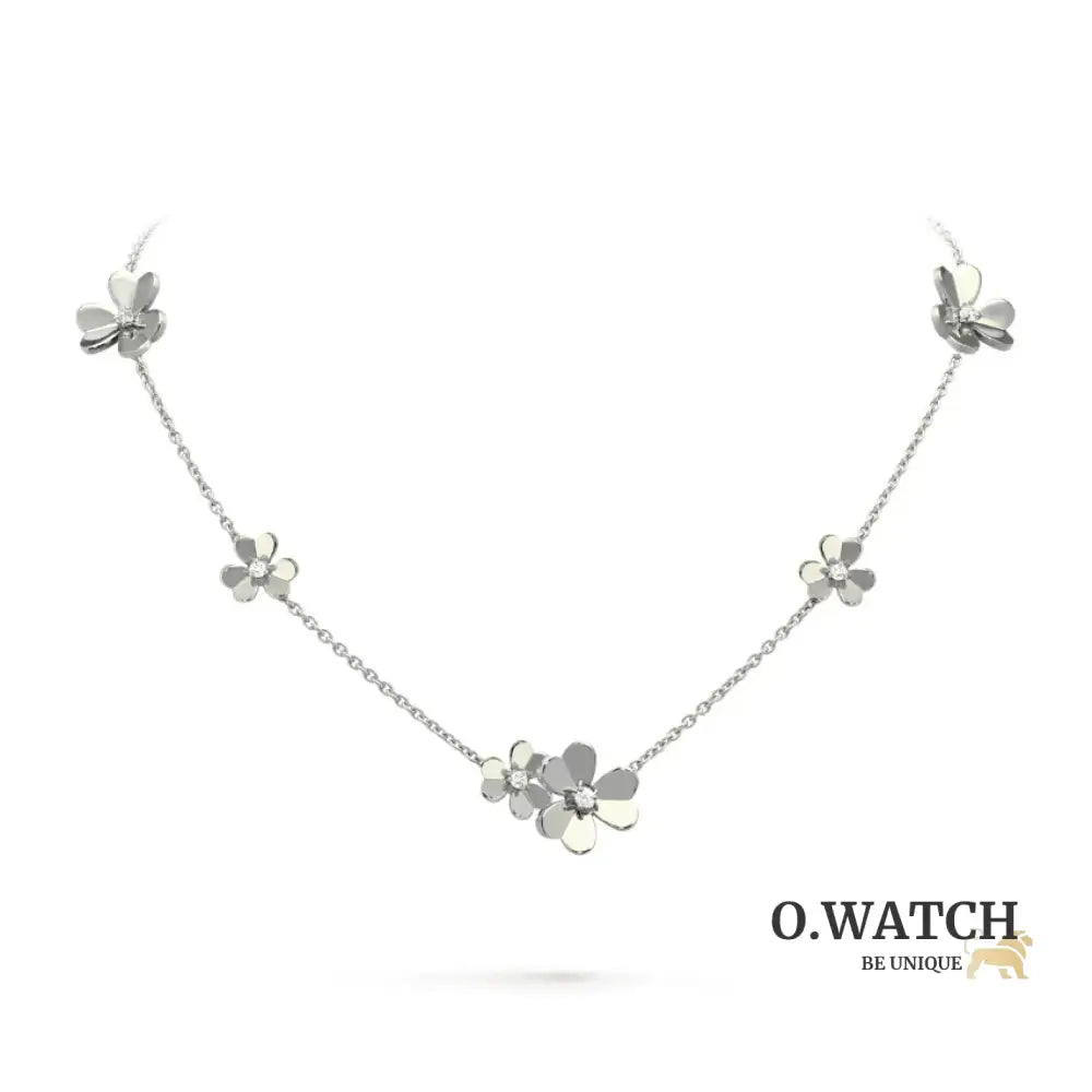 Collier Frivole 9 Fleurs White Gold