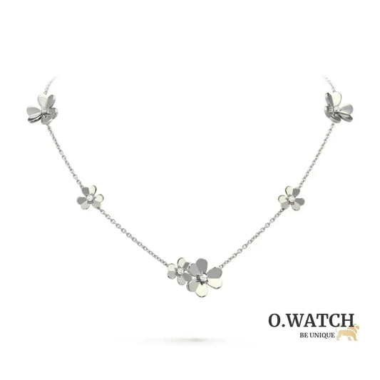 Collier Frivole 9 Fleurs White Gold