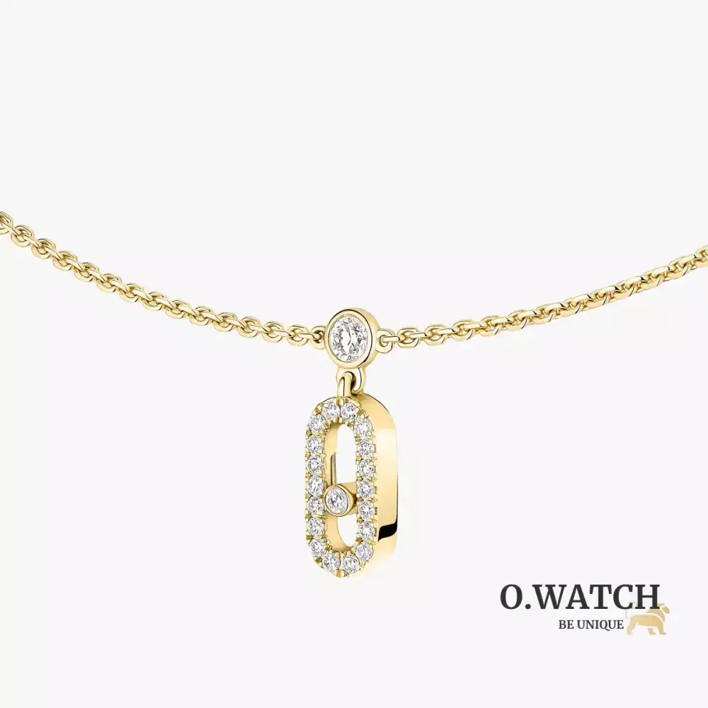 COLLIER MESSIKA CHOKER MOVE UNO PAMPILLE PAVE GOLD