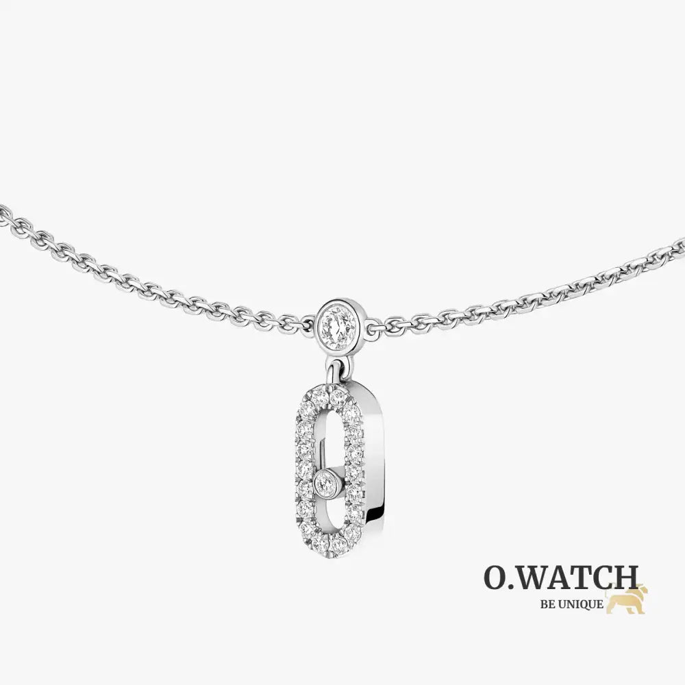 COLLIER MESSIKA CHOKER MOVE UNO PAMPILLE PAVE WHITE GOLD