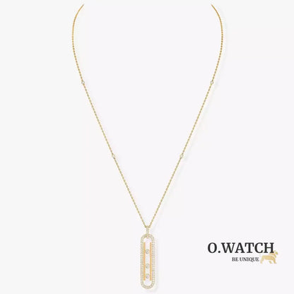 COLLIER MESSIKA MOVE 10TH SM NECKLACE DIAMONDS GOLD