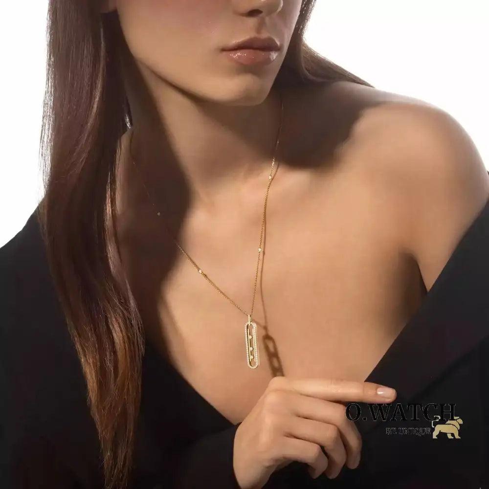 COLLIER MESSIKA MOVE 10TH SM NECKLACE DIAMONDS GOLD