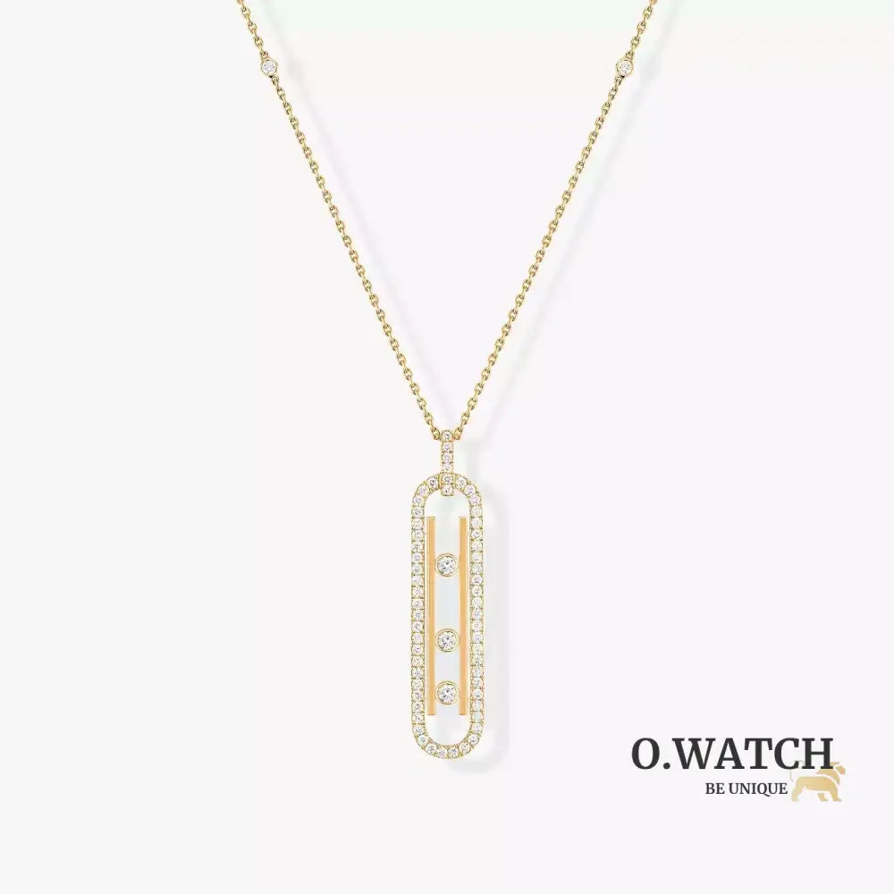 COLLIER MESSIKA MOVE 10TH SM NECKLACE DIAMONDS GOLD