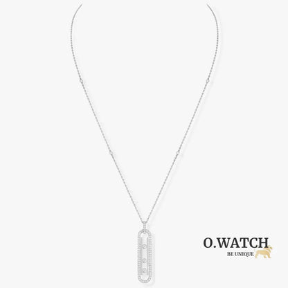 COLLIER MESSIKA MOVE 10TH SM NECKLACE DIAMONDS WHITE GOLD