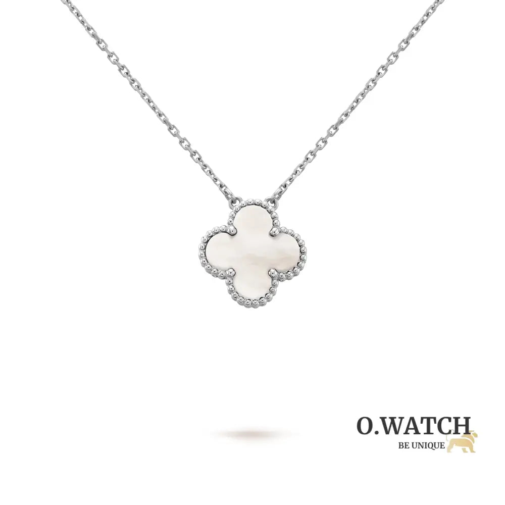 Collier Pendentif Vintage Alhambra Blanc Mother of Pearl