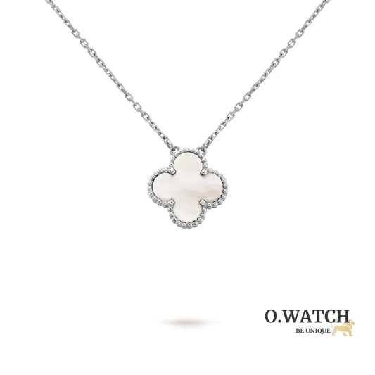 Collier Pendentif Vintage Alhambra Blanc Mother of Pearl