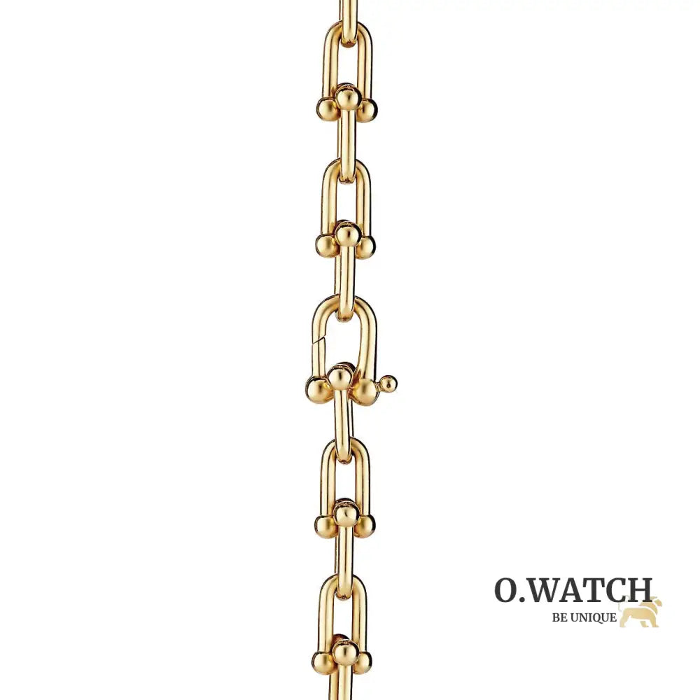 COLLIER TIFFANY & CO GRADUATED LINK NECKLACE GOLD bague