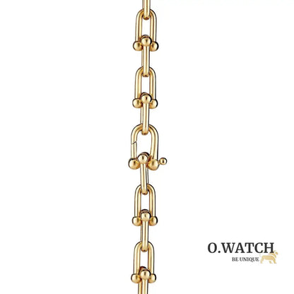 COLLIER TIFFANY & CO GRADUATED LINK NECKLACE GOLD bague