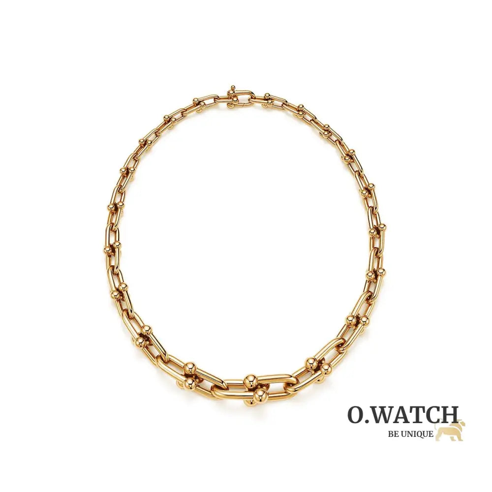 COLLIER TIFFANY & CO GRADUATED LINK NECKLACE GOLD bague