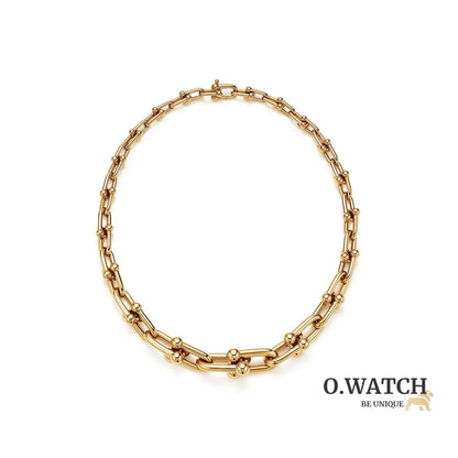 COLLIER TIFFANY & CO GRADUATED LINK NECKLACE GOLD bague