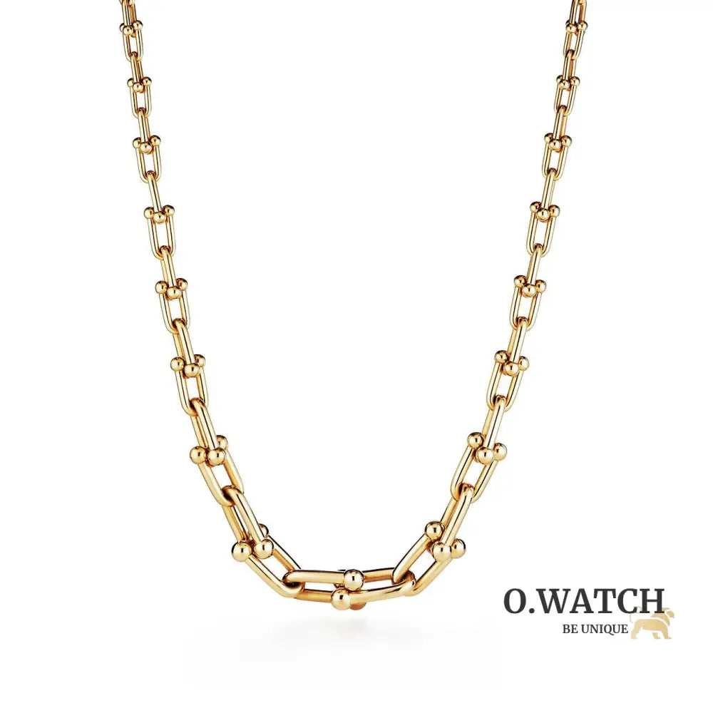 COLLIER TIFFANY & CO GRADUATED LINK NECKLACE GOLD bague