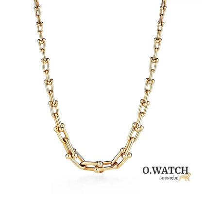 COLLIER TIFFANY & CO GRADUATED LINK NECKLACE GOLD bague