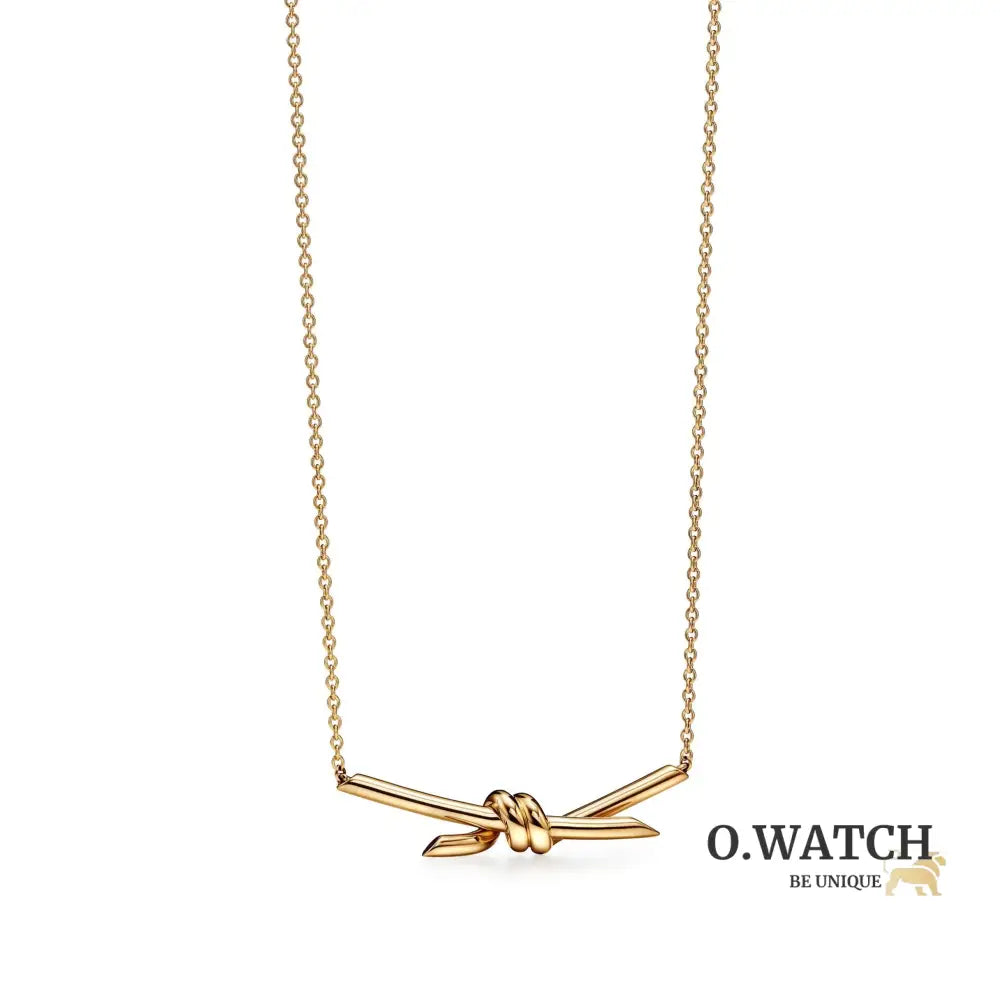 COLLIER TIFFANY & CO KNOT PENDENTIF-GOLD bague