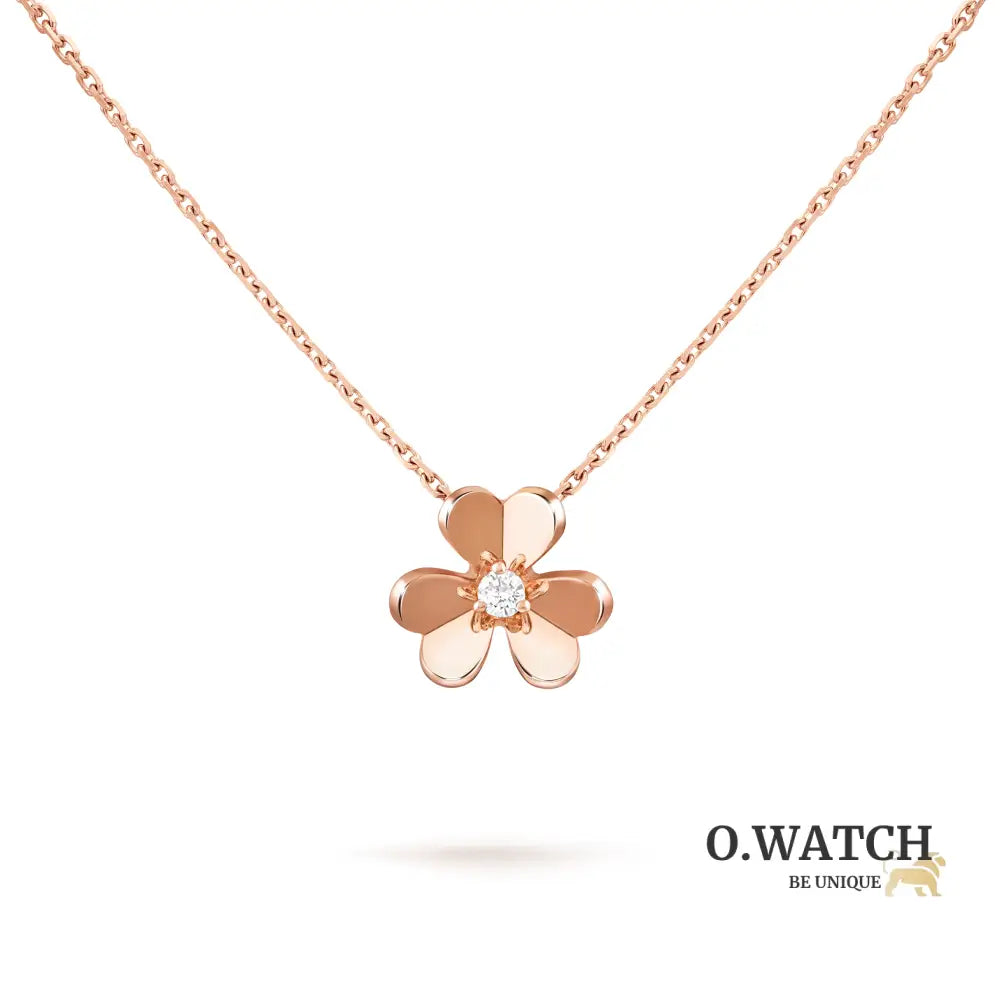 Collier Van Cleef Pendentif Frivole Petit Modèle Rose Gold