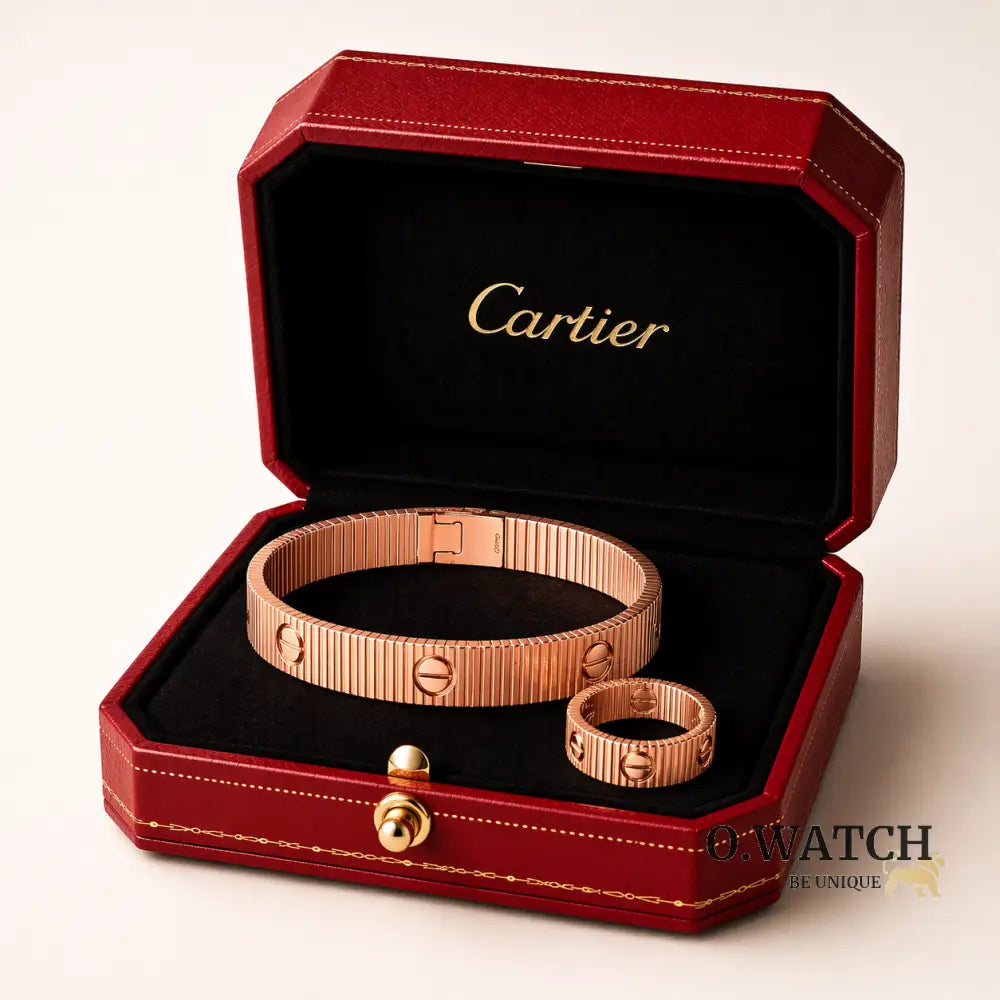 ENSEMBLE CARTIER LOVE UNLIMITED - Or rose / 17cm / 5 - Bracelet
