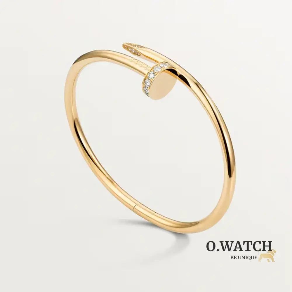 Ensemble de la collection « Juste un Clou » – bracelet et bague en diamants style classique Bracelet Cartier