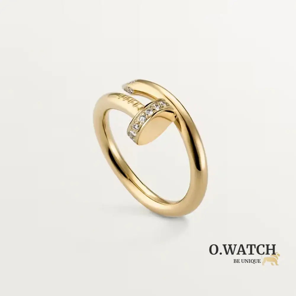 Ensemble de la collection « Juste un Clou » – bracelet et bague en diamants style classique Bracelet Cartier