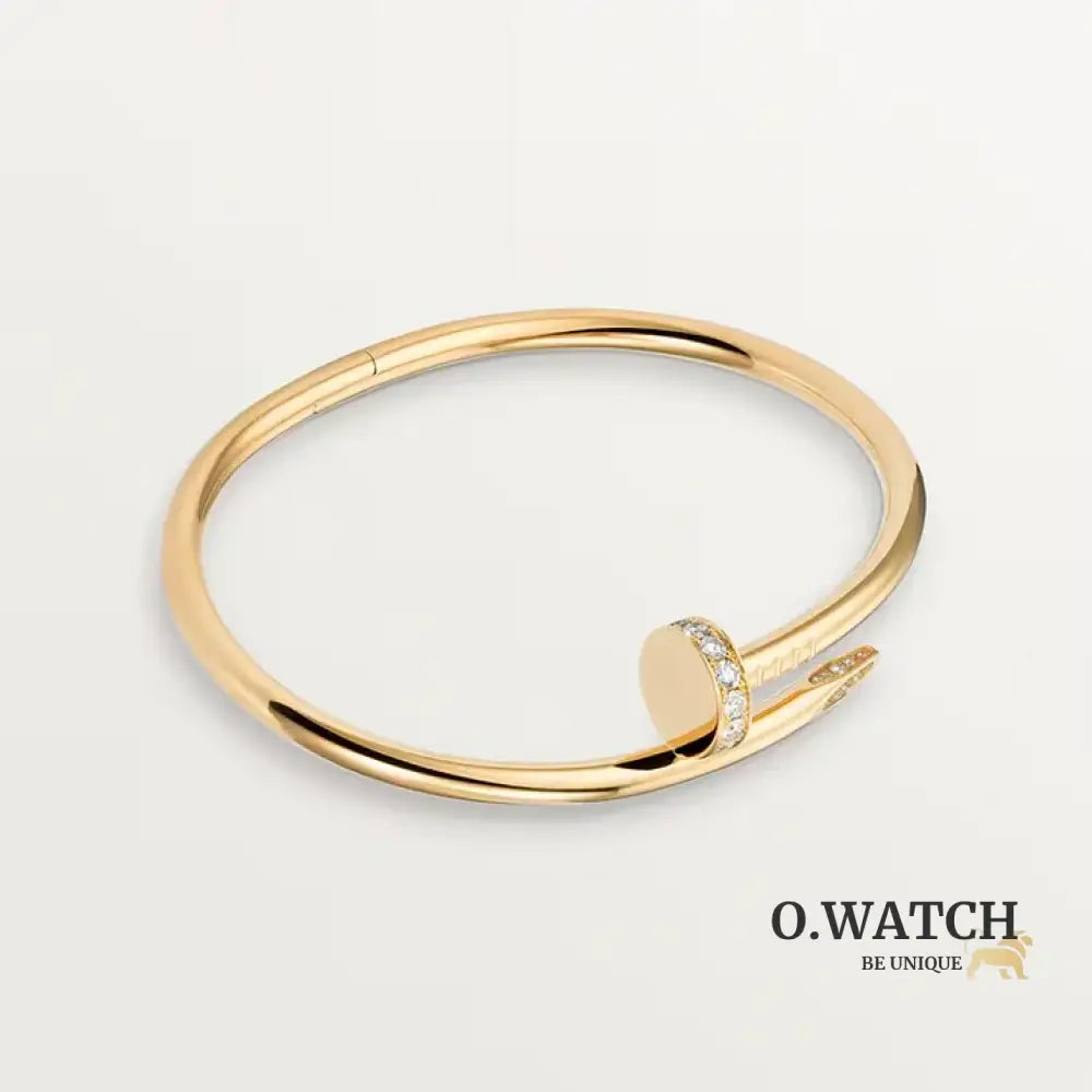 Ensemble de la collection « Juste un Clou » – bracelet et bague en diamants style classique Bracelet Cartier