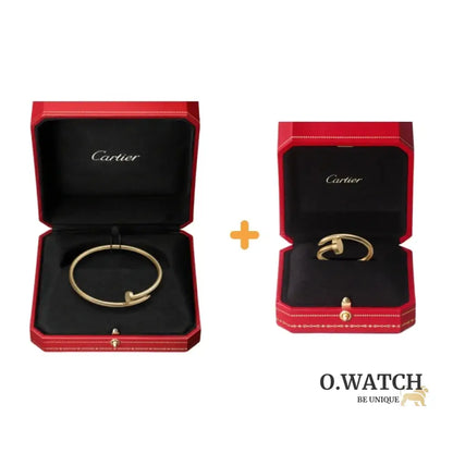 Ensemble de la collection « Juste un Clou » – bracelet et bague petit modèle Bracelet Cartier