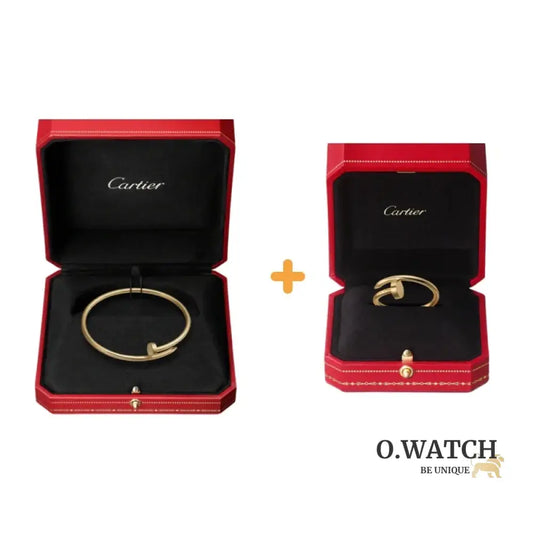 Ensemble de la collection « Juste un Clou » – bracelet et bague petit modèle Bracelet Cartier