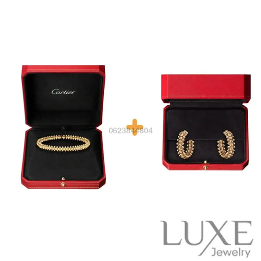 Ensemble deux pièces de la collection « Clash de Cartier » bracelet et boucles d’oreilles Bracelet Cartier