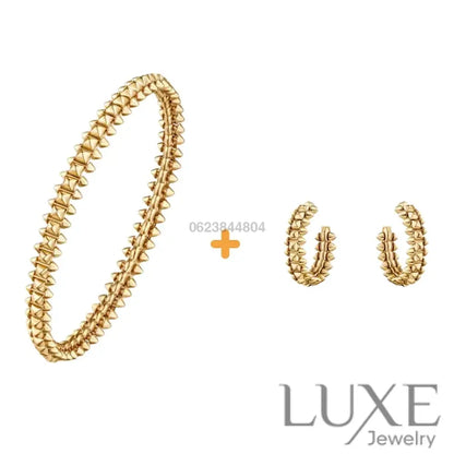 Ensemble deux pièces de la collection « Clash de Cartier » bracelet et boucles d’oreilles Bracelet Cartier