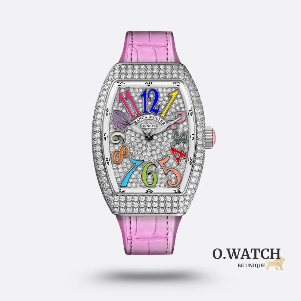 Franck Muller Cintrée Curvex Rêves en Couleurs Sertie de Diamants