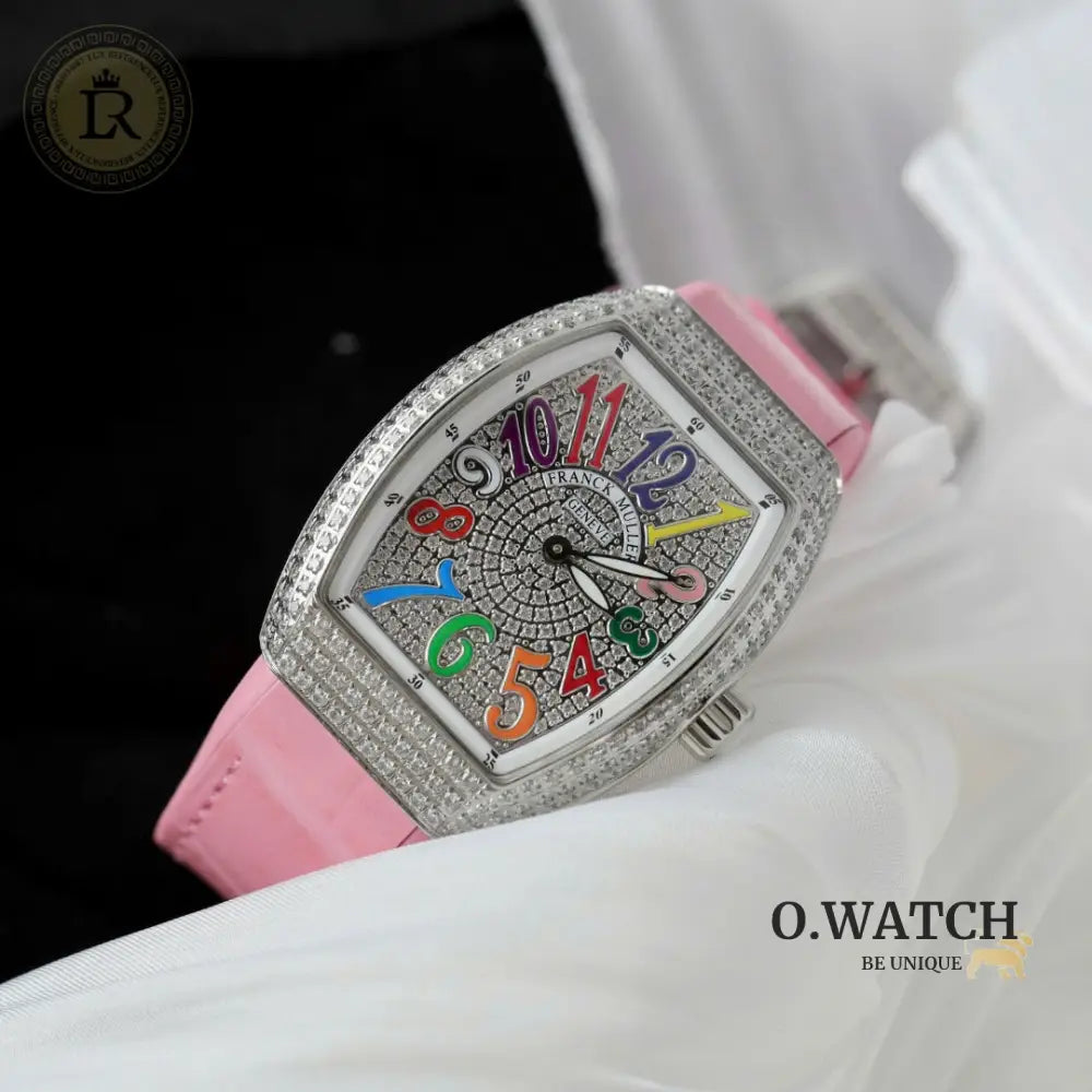 Franck Muller Cintrée Curvex Rêves en Couleurs Sertie de Diamants