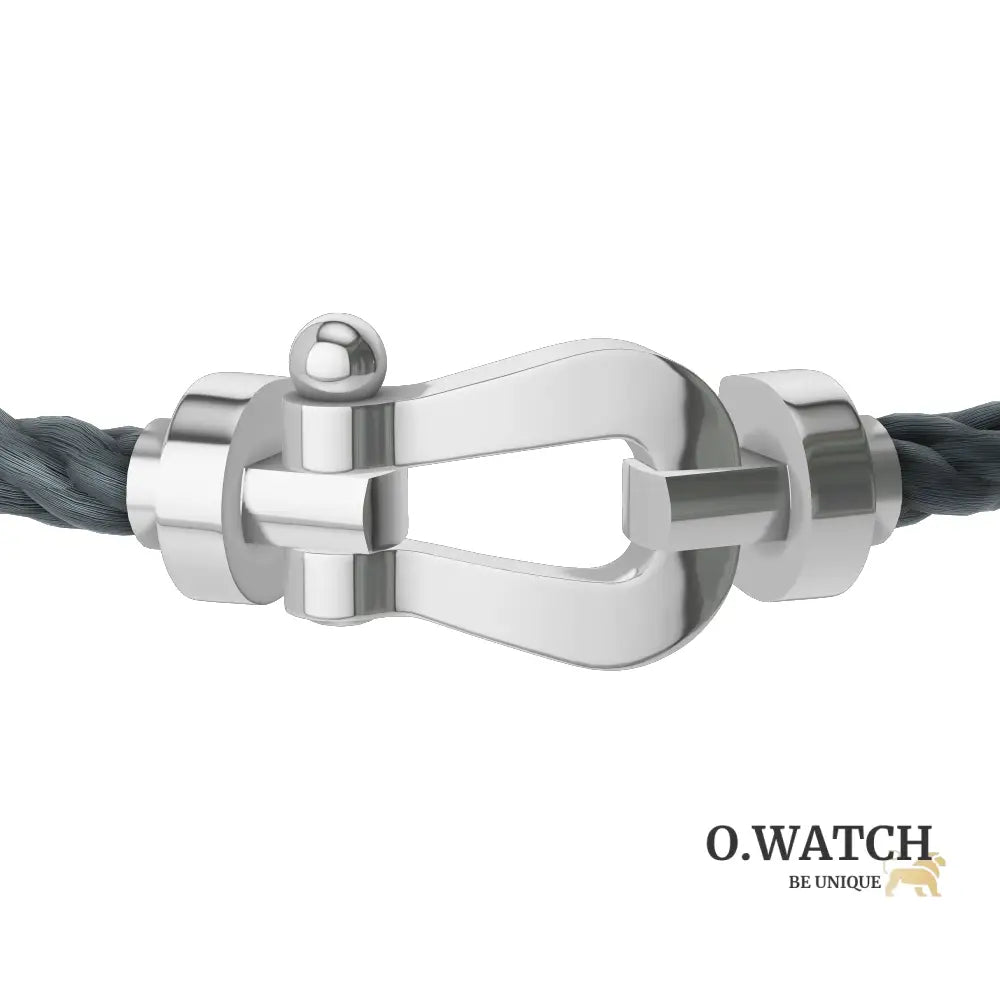 FRED FORCE GRAND MODÈLE GRIS WHITE GOLD Bracelet