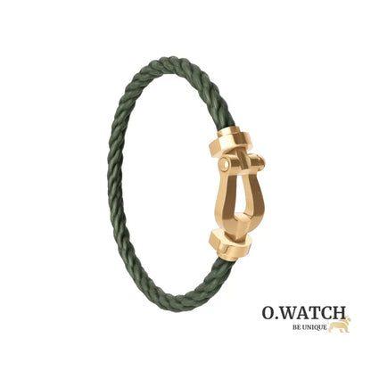 FRED FORCE GRAND MODÈLE KAKI GOLD Bracelet