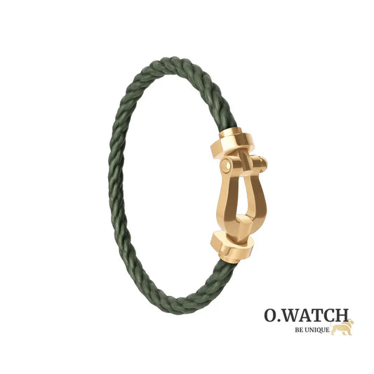 FRED FORCE GRAND MODÈLE KAKI GOLD Bracelet