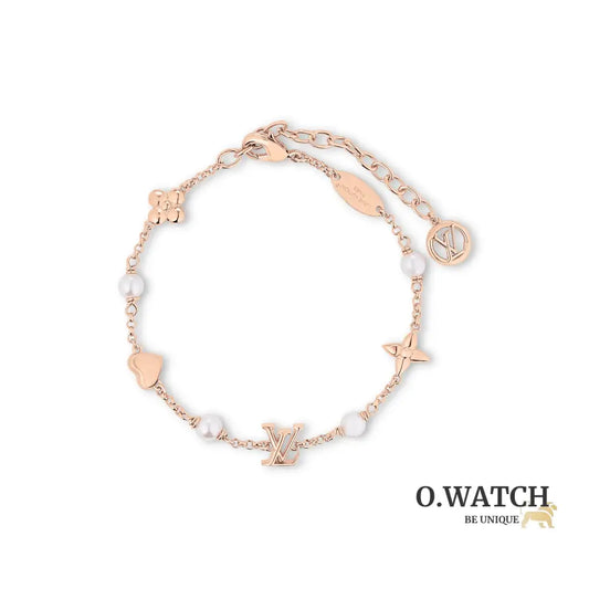 GOURMETTE LV HEART ROSE GOLD